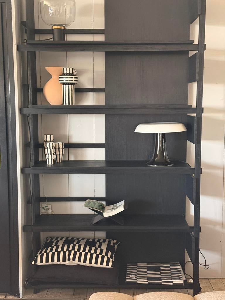 Showmodel abstract rack eiken black, Nieuw, Natuurlijk wonen, Witte oaal 225C, Ophalen