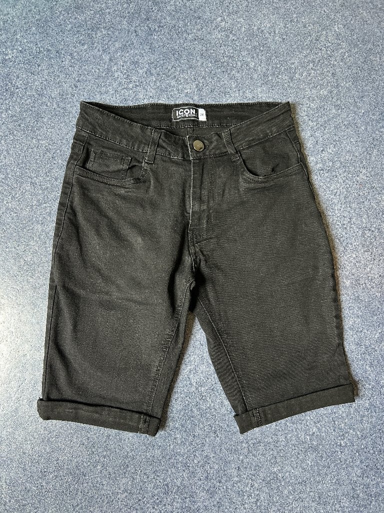 Icon amsterdam korte zwarte broek mt W28 z.g.a.n., Zwart, Icon Amsterdam, Ophalen of Verzenden, Zo goed als nieuw