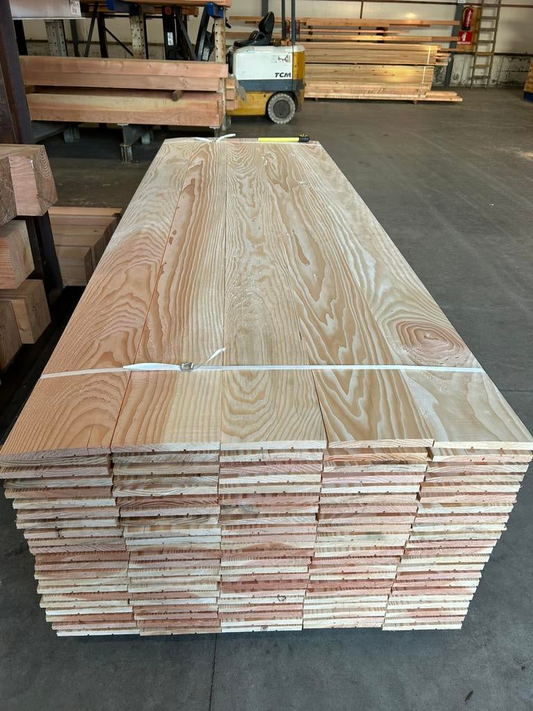 Douglas potdekselplank rabat, Tuin en Terras, Palen, Balken en Planken, Ophalen, Zo goed als nieuw, 250 cm of meer, Planken