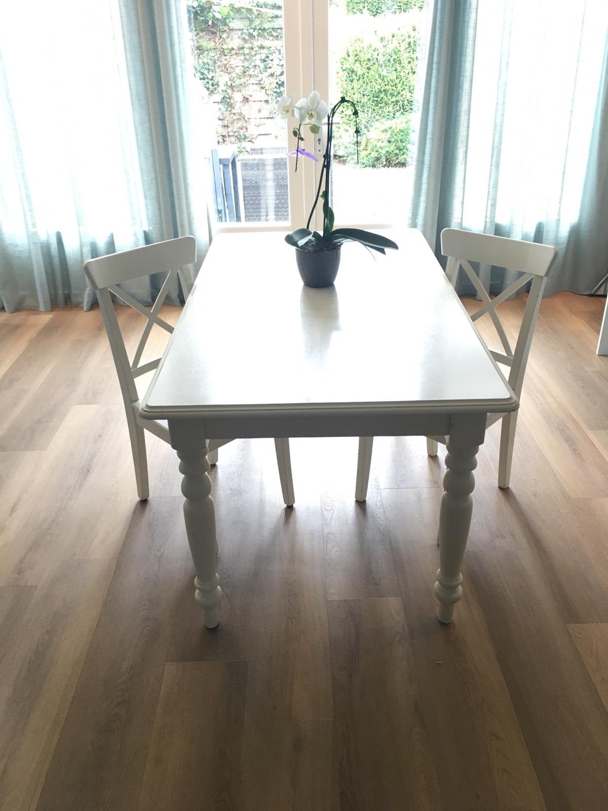 Houten tafel heeft een verfbeurt nodig 1m60 lang, Ophalen, 200 cm of meer, 50 tot 100 cm, Zo goed als nieuw