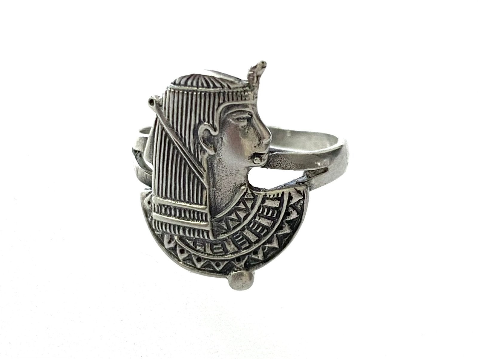 Ring antiek Egyptisch farao, Sieraden, Tassen en Uiterlijk, Verzenden, Zilver, Ring