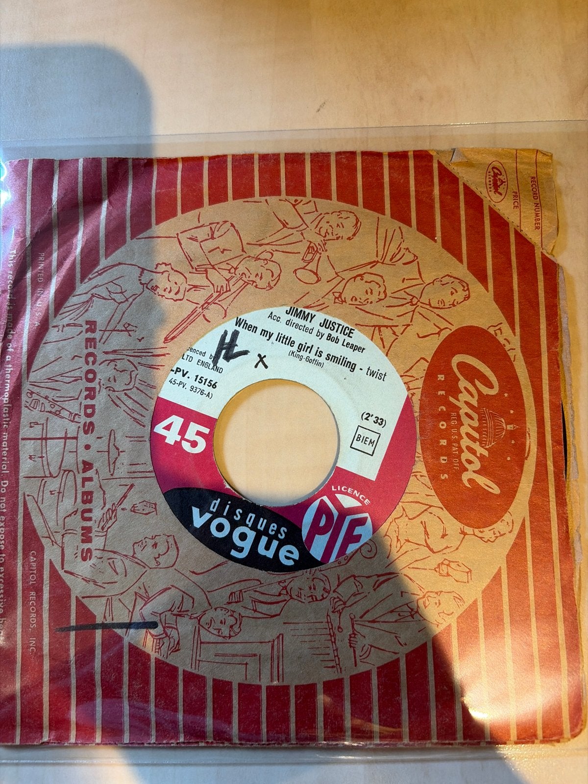 Jimmy Justice - When My Little Girl Is Smiling - Twist 45 to, Gebruikt, 7 inch, Ophalen of Verzenden, Pop