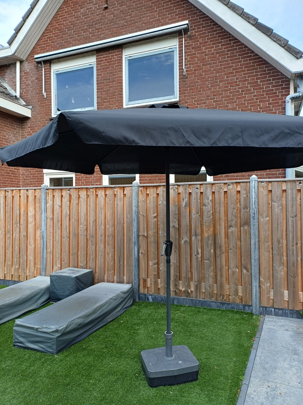 parasol, Tuin en Terras, Ophalen, Zo goed als nieuw, 2 tot 3 meter, Stokparasol
