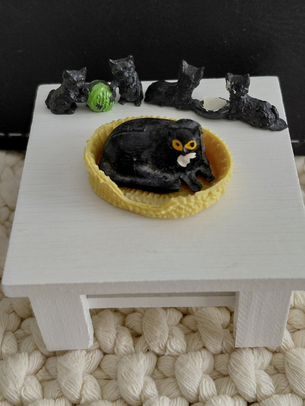 lisa barton poes en kittens past in lundby, Ophalen of Verzenden, Gebruikt, Poppenhuis