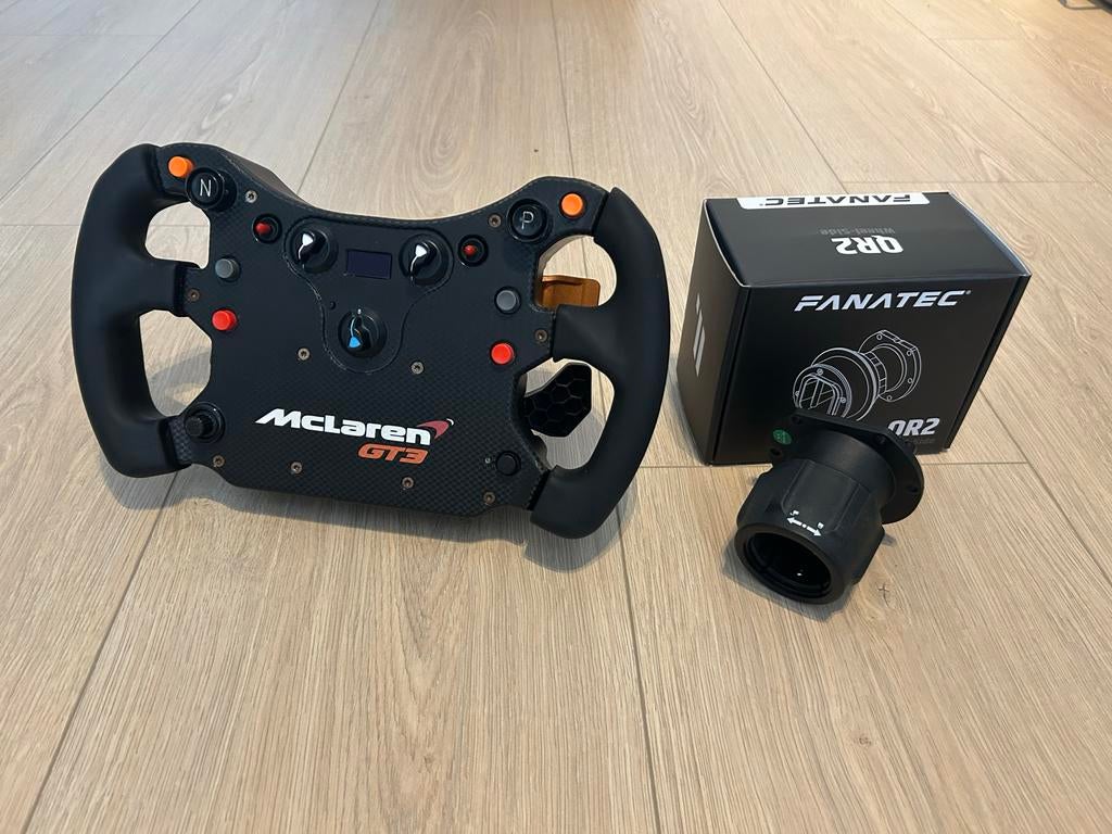 Fanatec McLaren GT3 stuur met nieuwe QR2 of QR1, Ophalen, Gebruikt, 1 speler, Racen en Vliegen