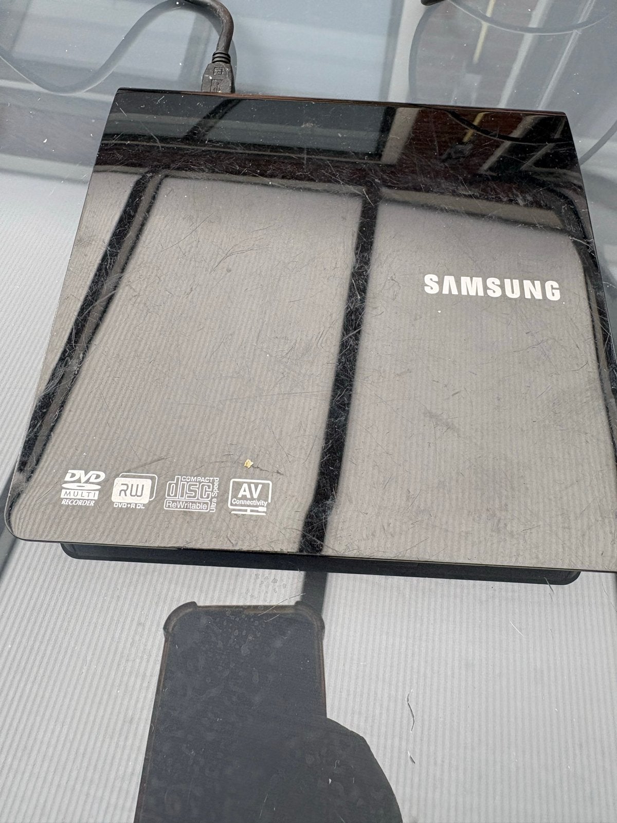 Samsung SE-208 Externe DVD Writer - Zwart, Gebruikt, Ophalen of Verzenden, Extern, Cd