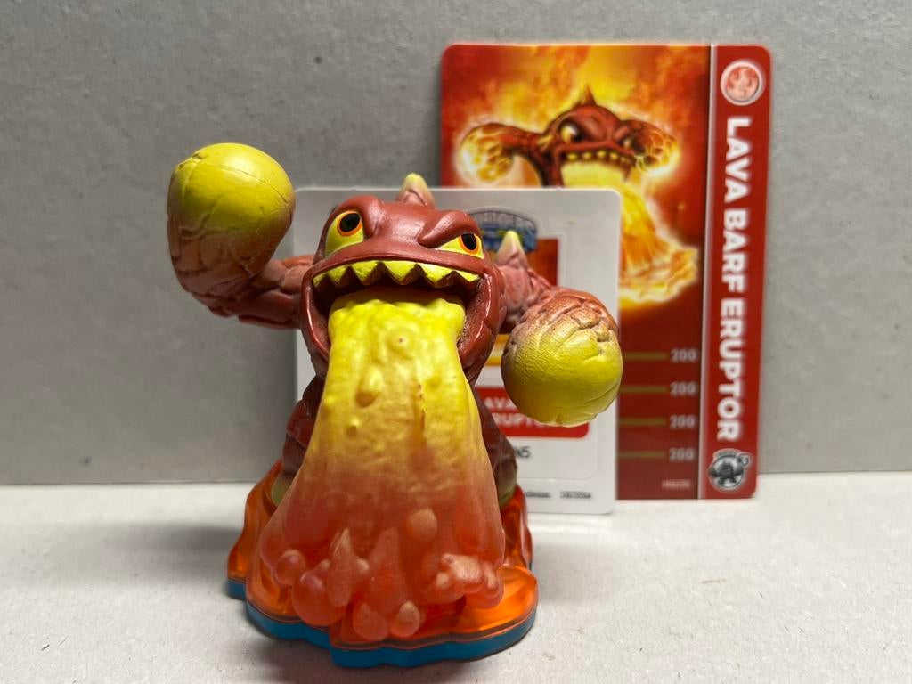 Skylanders Swap Force Lava Barf Eruptor mét kaart & sticker, 1 speler, Ophalen of Verzenden, Zo goed als nieuw, Role Playing Game (Rpg)