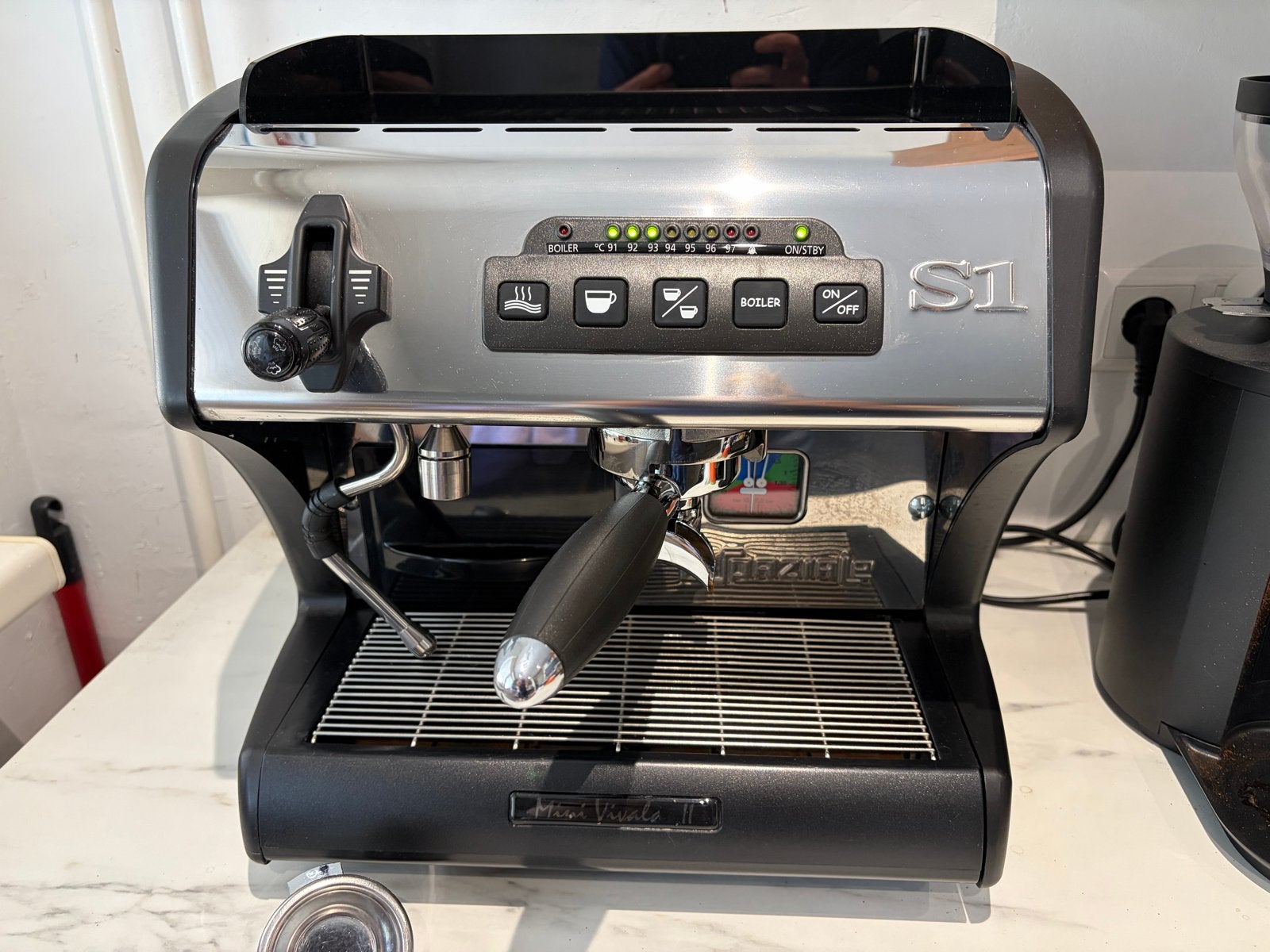 La Spaziale Mini Vivaldi II Espresso Apparaat, Ophalen, Afneembaar waterreservoir, Espresso apparaat, Gemalen koffie