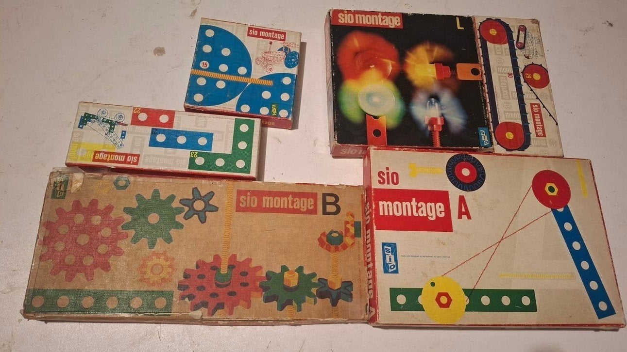 Vintage SIO Montage Bouwdozen Collectie - Jaren '60/'70, Ophalen of Verzenden, Gebruikt, Overige merken