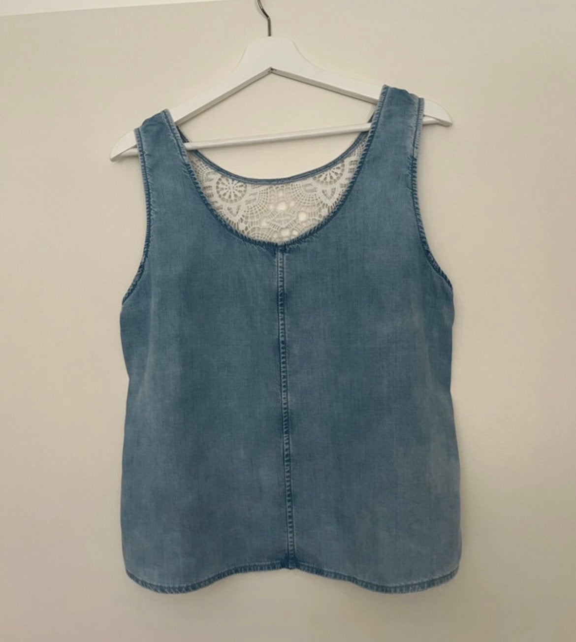 Dames denim top, Maat 38/40 (M), Blauw, Ophalen of Verzenden, Zo goed als nieuw