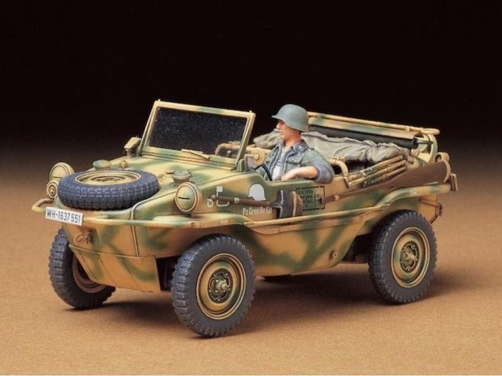 Tamiya Schwimmwagen 35224 Incl TRAKX huif 1/35 TX0099, Tank, Verzenden, 1:32 tot 1:50, Nieuw