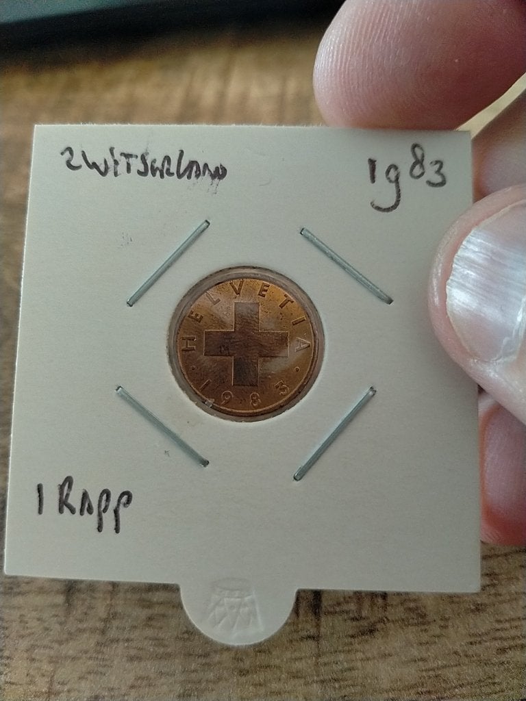 Zwitserland 1 Rappen 1983, Verzenden, Overige landen, Losse munt