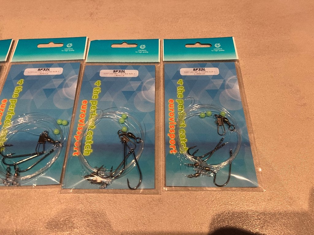 adv 266 / NIEUW 1 set van 5 pakjes paternosters, Watersport en Boten, Hengelsport | Zeevissen, Ophalen of Verzenden, Nieuw, Haak