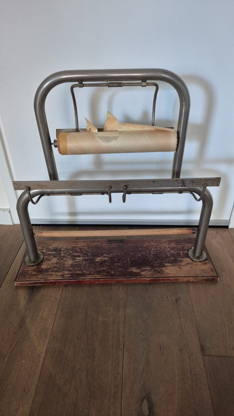 papier rol houder 60 cm antiek, Diversen, Ophalen, Gebruikt