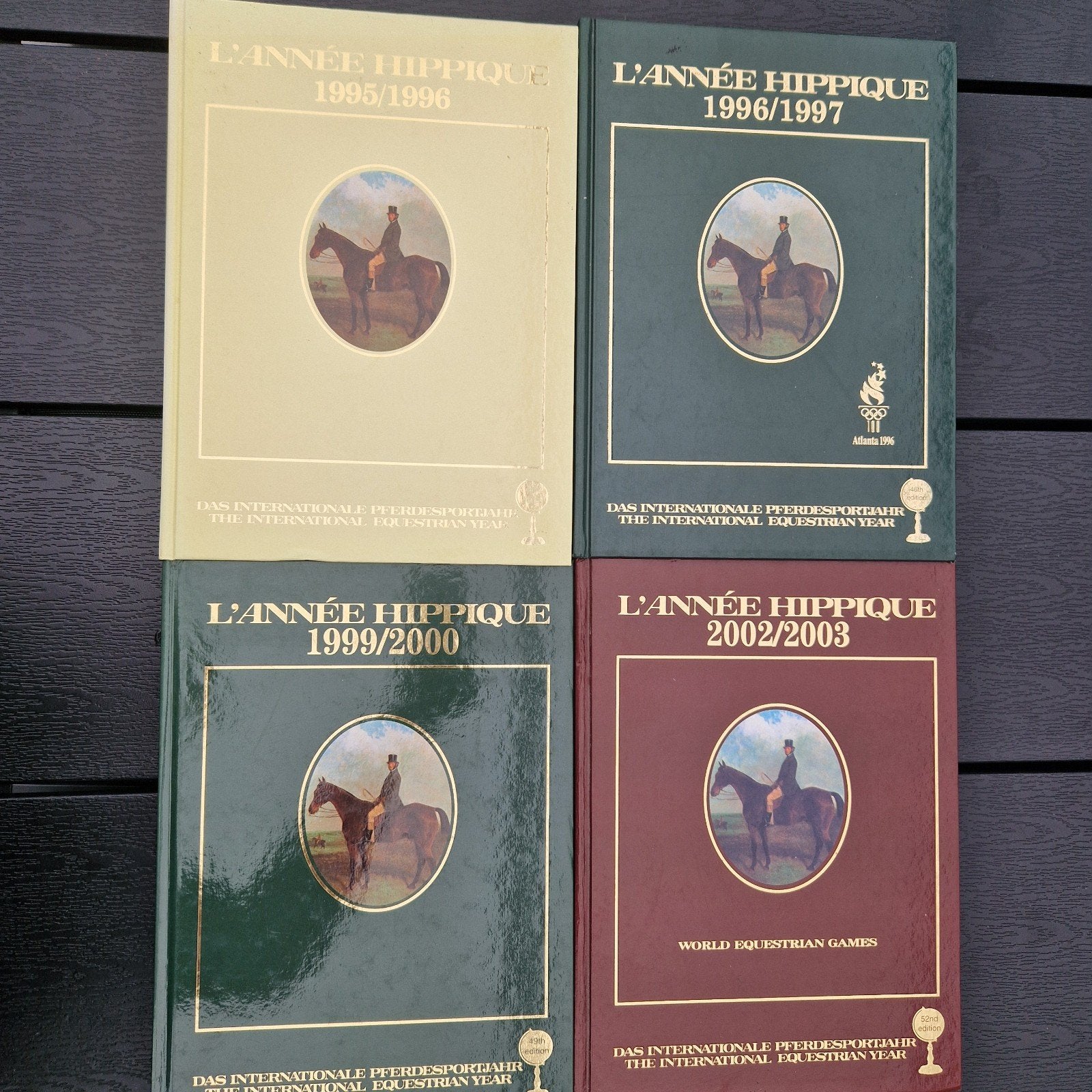 4x L'Année Hippique Jaarboeken (1995-2003) Paardensport, Boeken, Ophalen of Verzenden, Zo goed als nieuw, Overige sporten