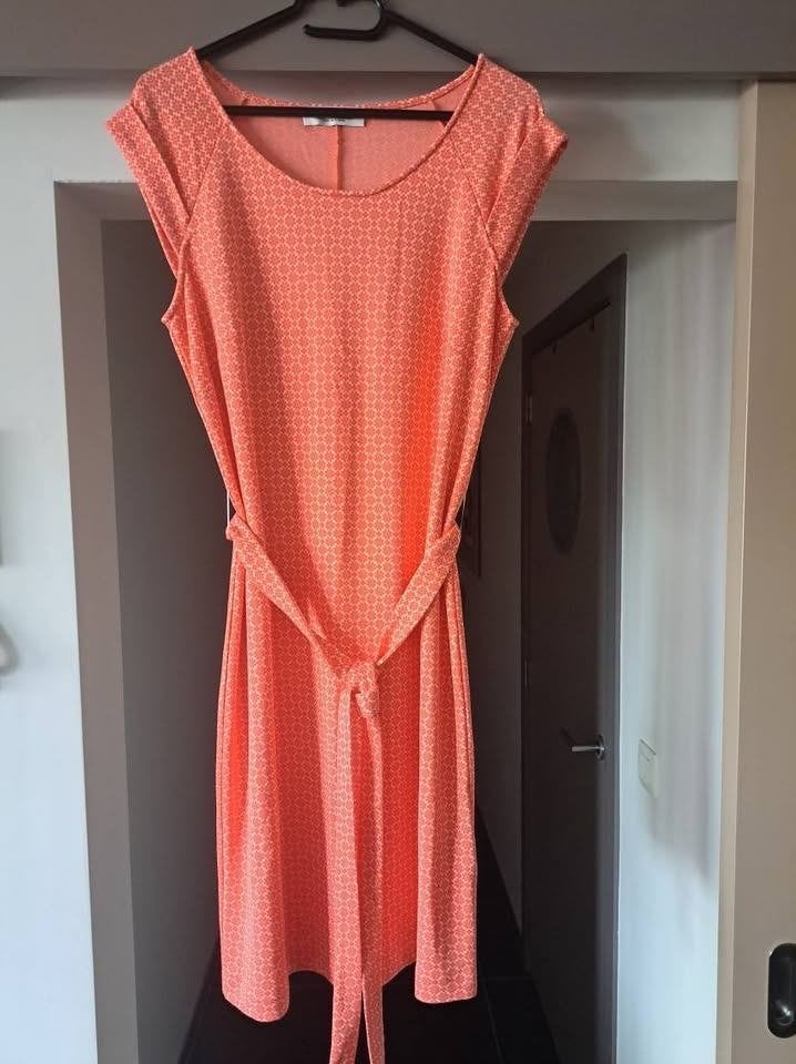 Le Pep, retro jurk, zomer mt M, Kleding | Dames, Maat 38/40 (M), Oranje, Ophalen of Verzenden, Zo goed als nieuw