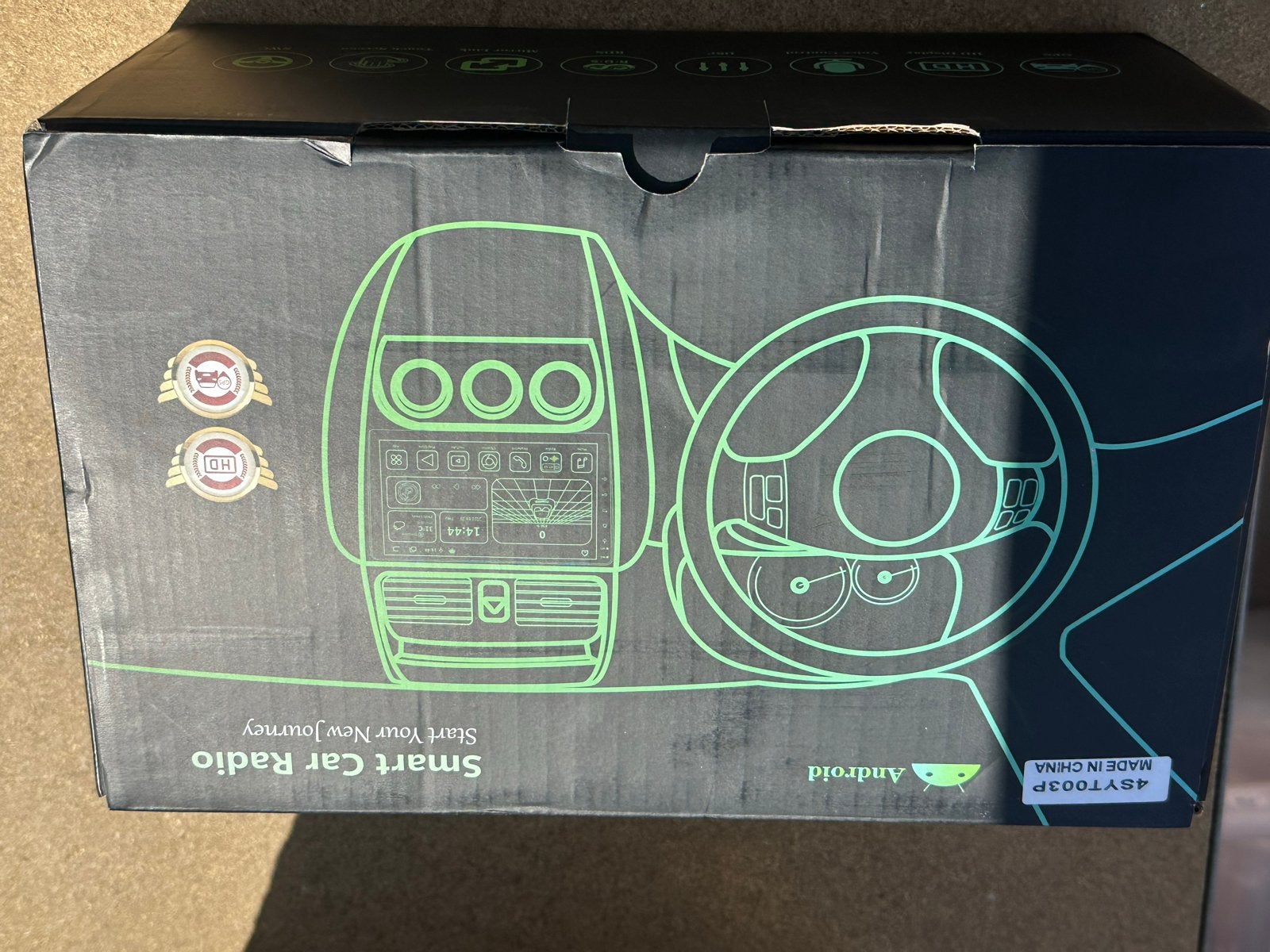 Smart Car Radio Android 10.1" Draaibaar 1 Din AutoRadio GPS, Auto diversen, Autoradio's, Ophalen of Verzenden, Nieuw