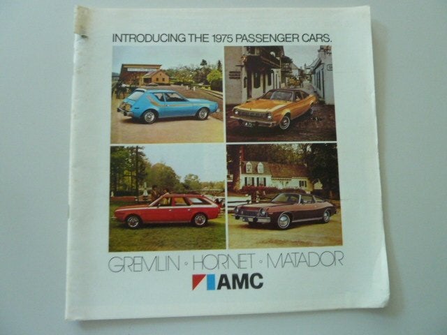 1975 AMC American Motors Full Line Prestige Brochure USA, Ophalen of Verzenden, Gelezen, Overige merken