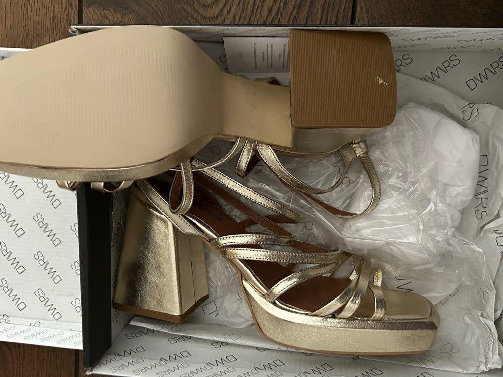 DWRS sandalette / sandalen tumba goud 38 *~~nieuw~~*, Kleding | Dames, Schoenen, Overige kleuren, Verzenden, Nieuw, Sandalen of Muiltjes
