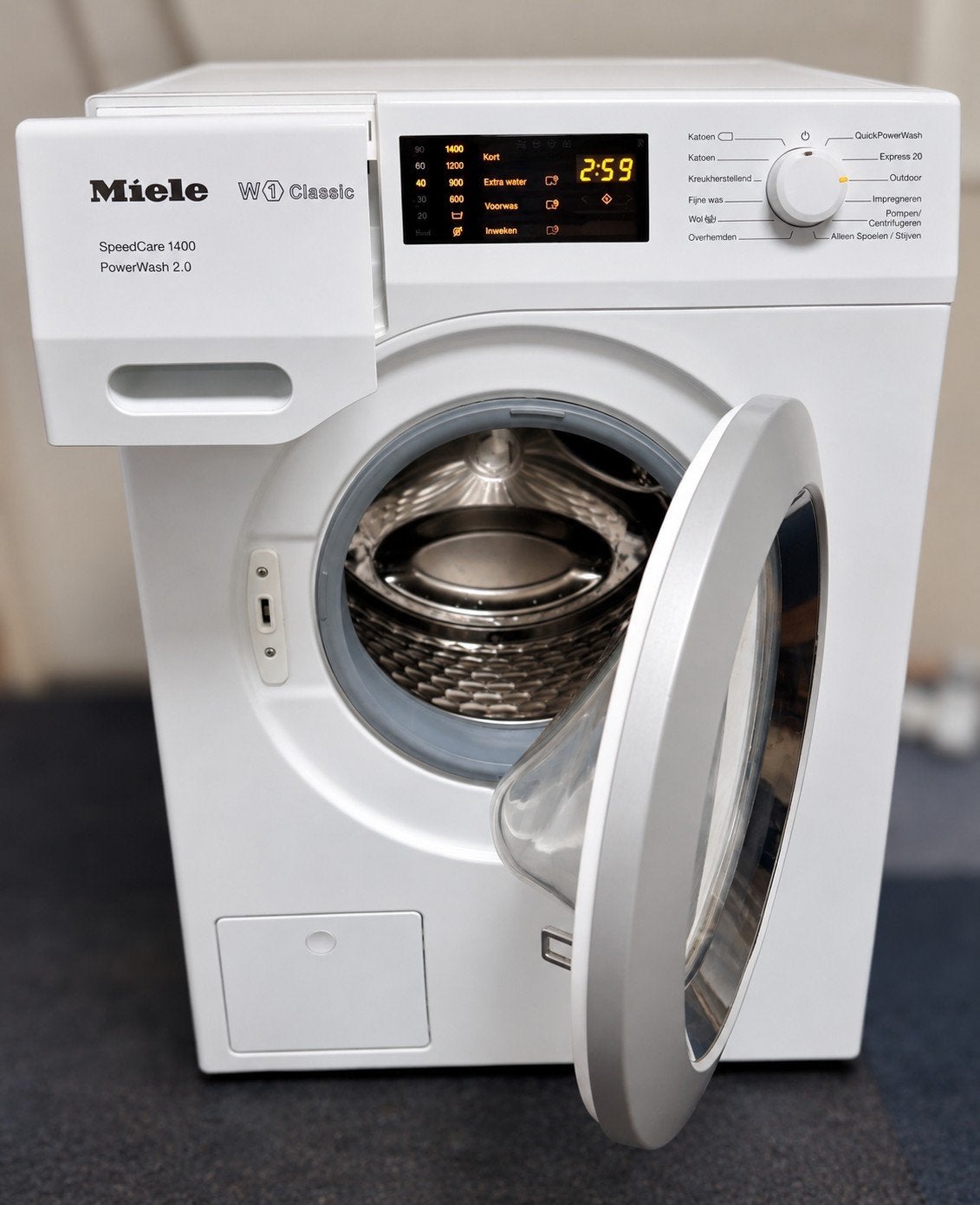 Miele SoftCare 8kg wasmachine W1 Classic, Witgoed en Apparatuur, Ophalen, Minder dan 85 cm, 8 tot 10 kg, Energieklasse A of zuiniger