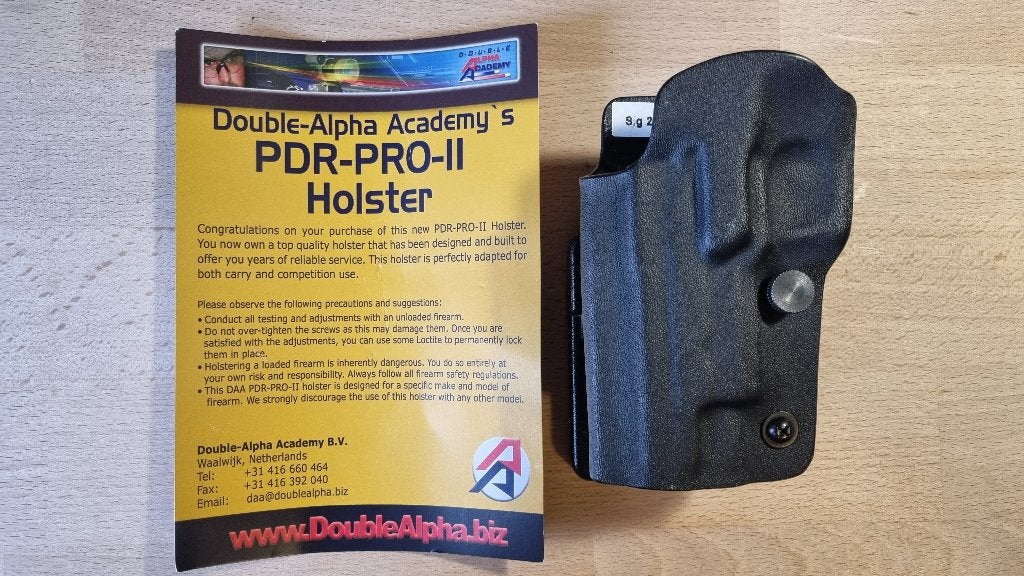 Double Alpha PDR-PRO-II linkshandig holster, Ophalen of Verzenden, Gebruikt