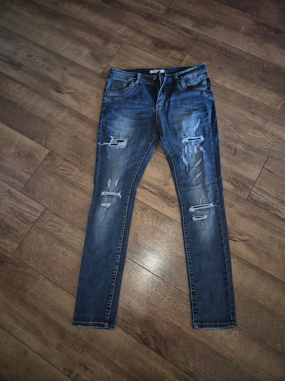 Jewelly spijkerbroek maat 38 nieuw stretch, Blauw, Nieuw, W30 - W32 (confectie 38/40), Jewelly