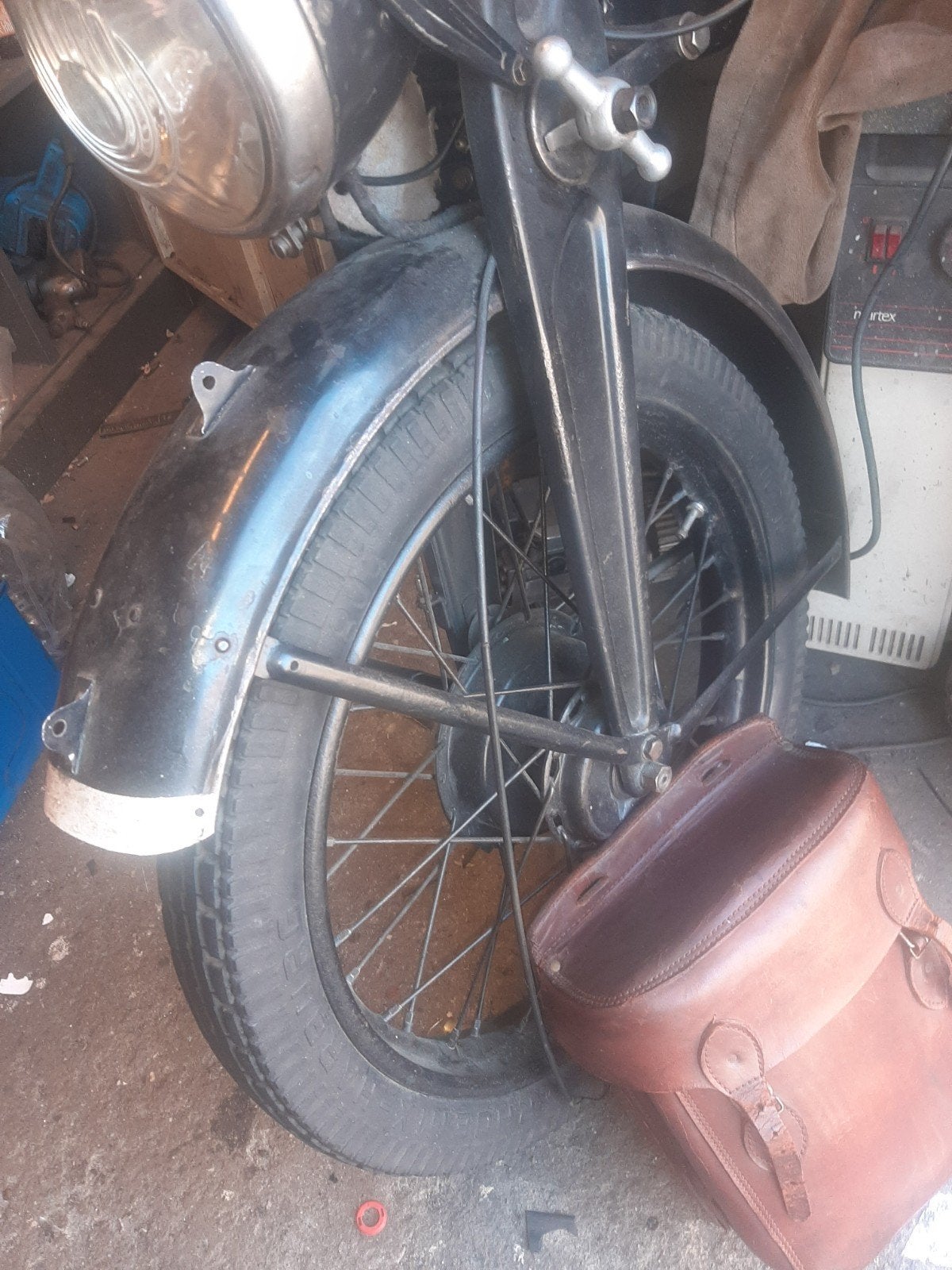 Oldtimer clasieker leren tas koffer, Ophalen of Verzenden