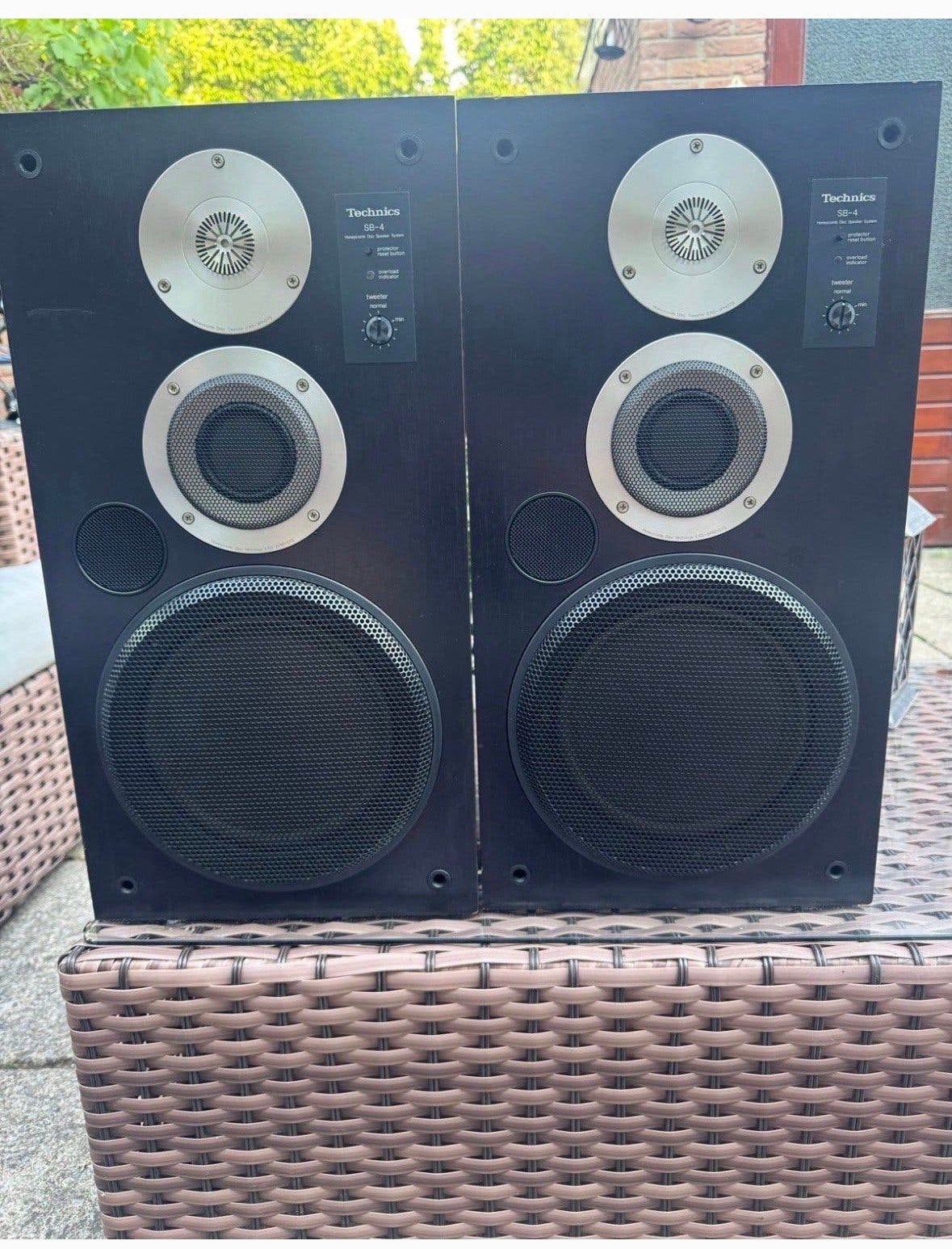 Technics SB-4 honeycomb disc speakers, Ophalen of Verzenden, Zo goed als nieuw, Minder dan 60 watt, Overige merken