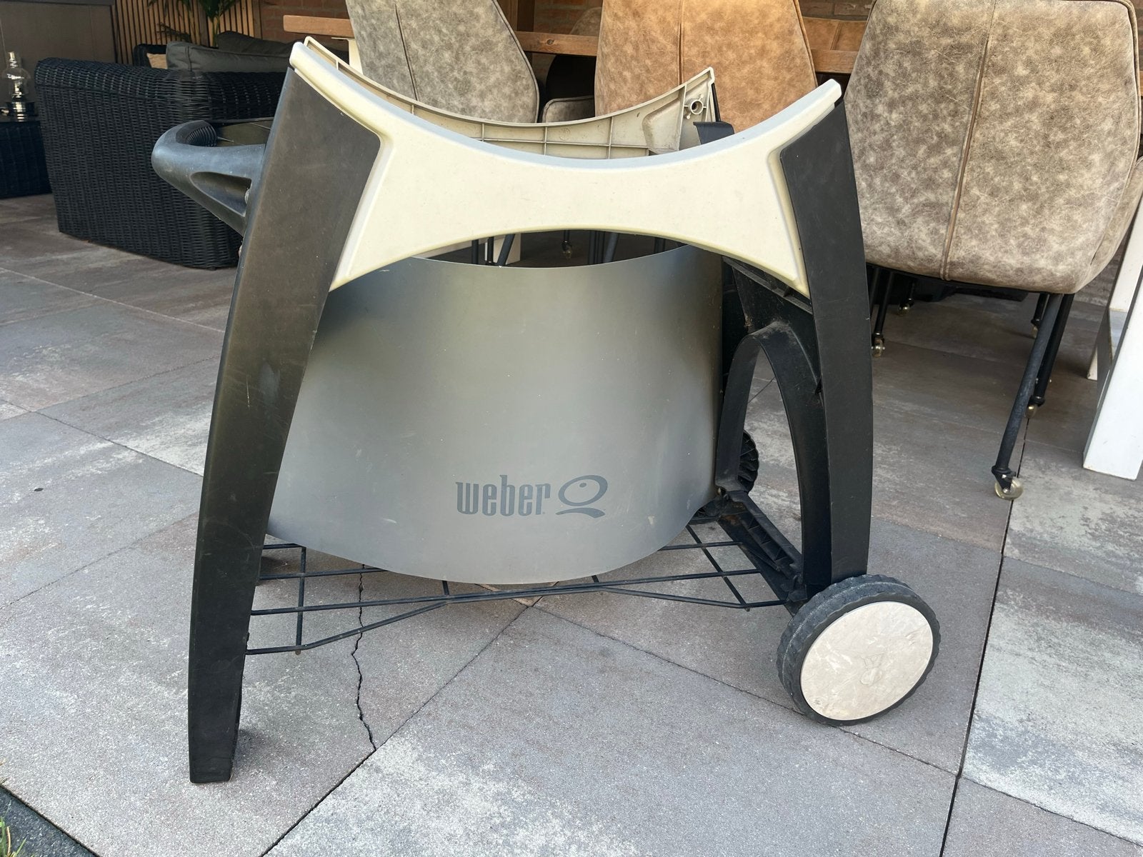 Weber Q barbecue onderstel met wielen, Ophalen, Gebruikt