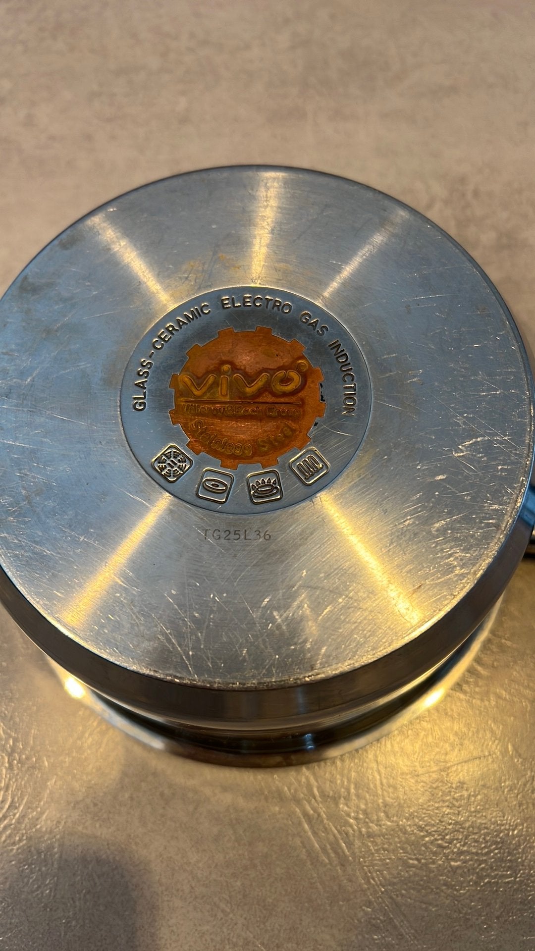 Steelpan Vivo Villeroy & Boch 1L, Ophalen of Verzenden, Gebruikt, Rvs, Pannenset