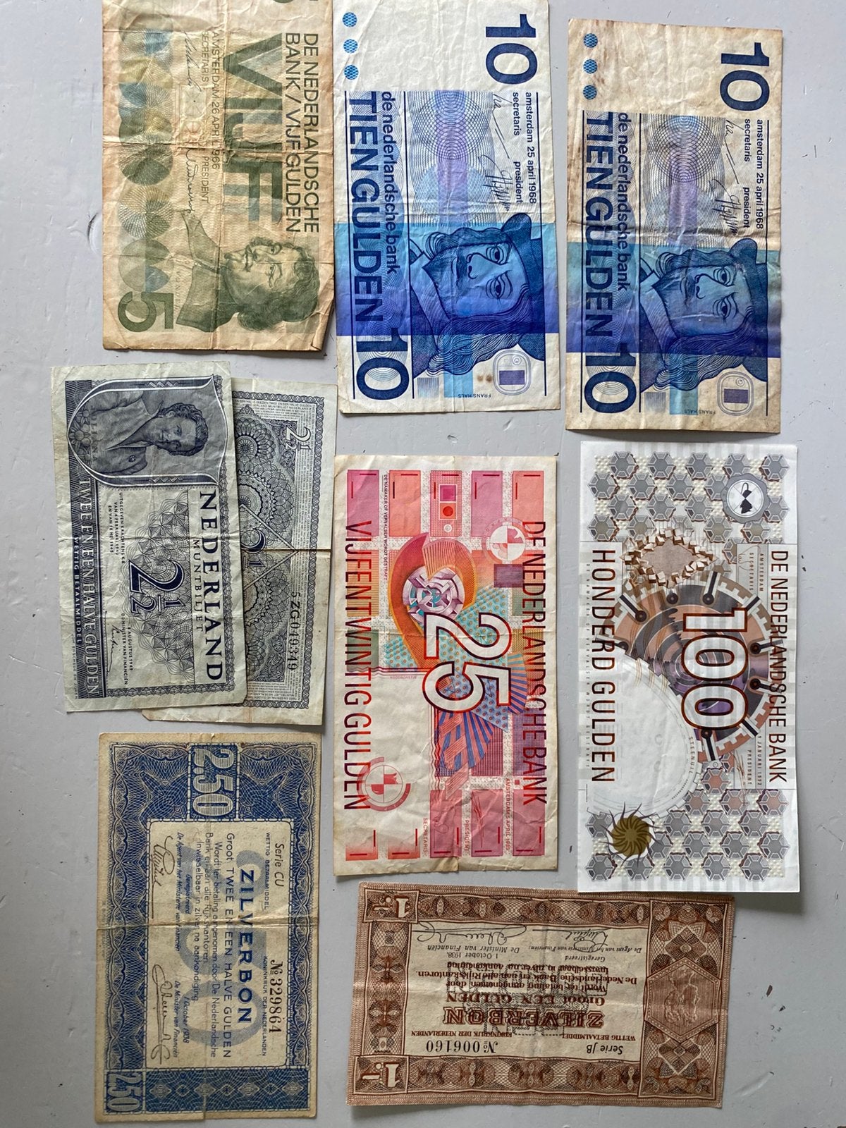 Gulden biljetten, Ophalen of Verzenden, 100 gulden, Setje
