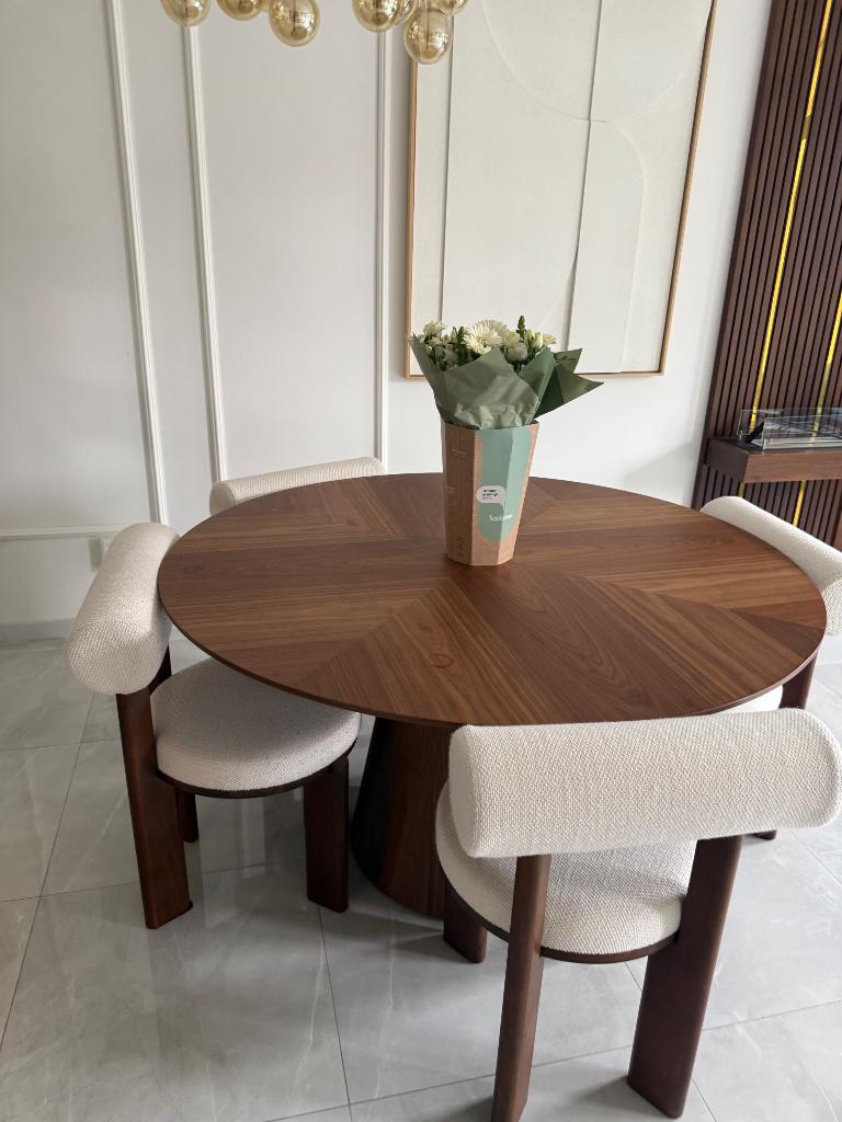 Eettafel met stoelen, Ophalen, 100 tot 150 cm, 200 cm of meer, Zo goed als nieuw