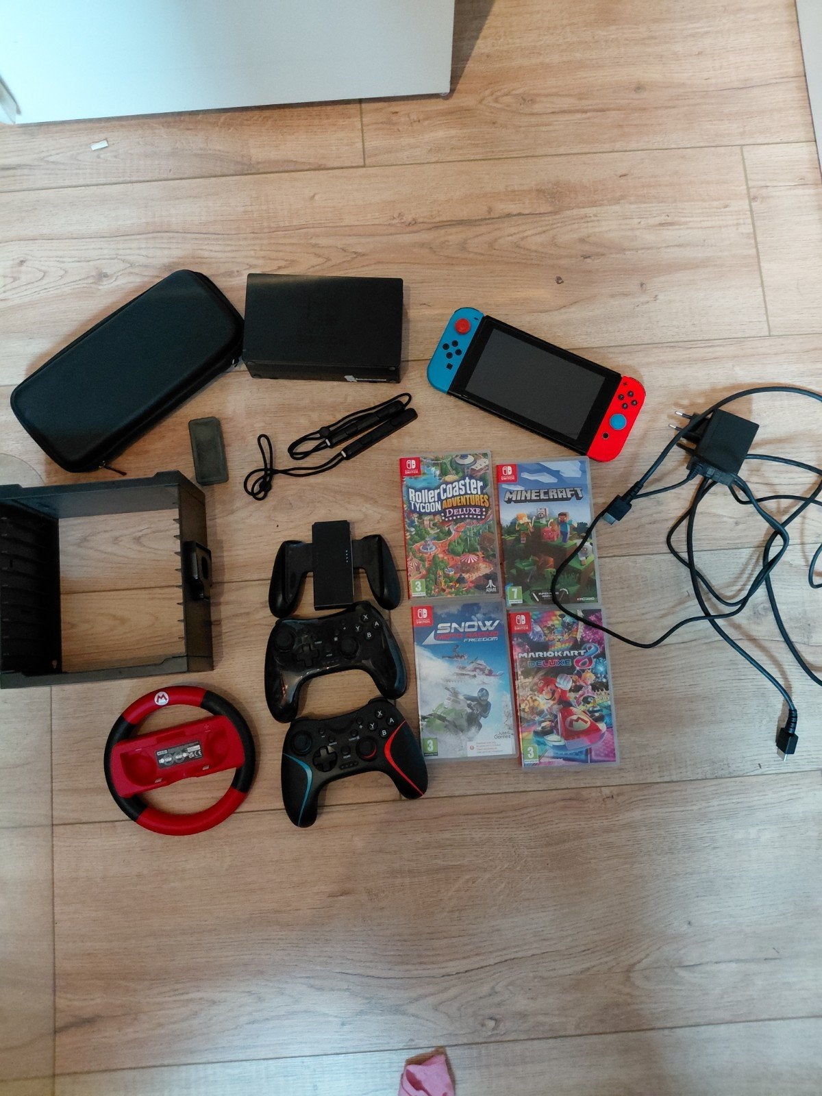 Nintendo Switch compleet met controllers, games en reistas, Spelcomputers en Games, Ophalen