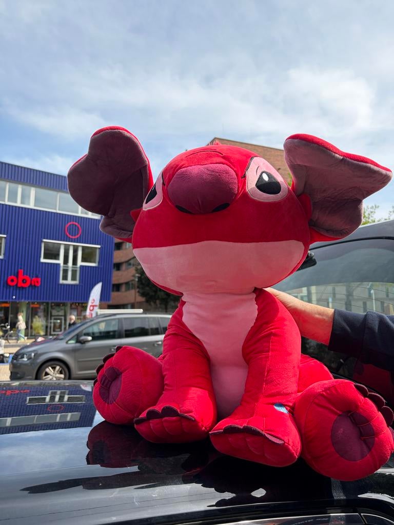 Grote rode Stitch knuffel - Disney Stitch, Ophalen, Disney, Overige typen, Zo goed als nieuw