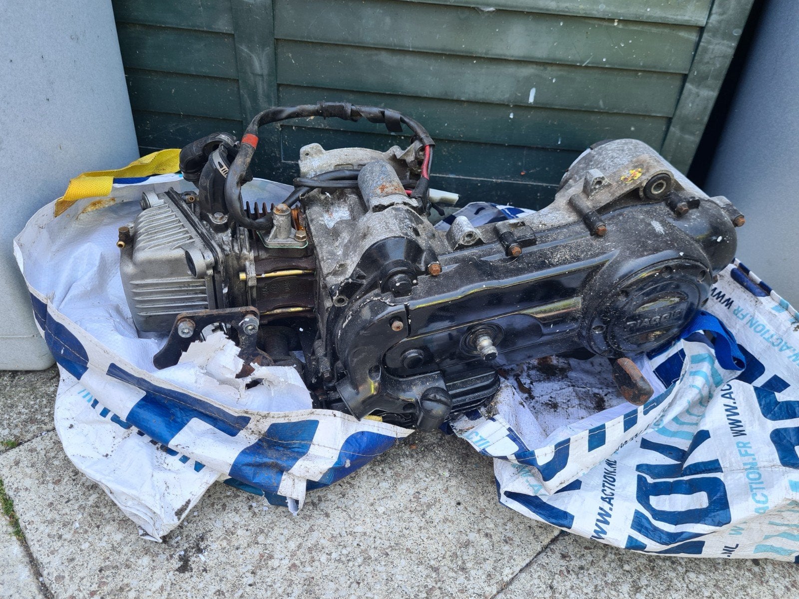 Piaggio Zip 4-takt 50cc motorblok, Ophalen, Gebruikt, Blok, Piaggio
