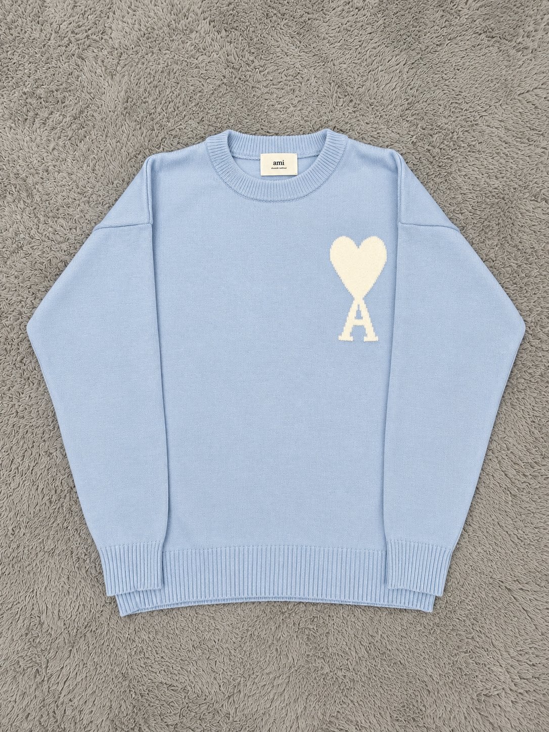 Ami paris trui licht blauw, Ophalen of Verzenden, Nieuw, Maat 52/54 (L), Blauw