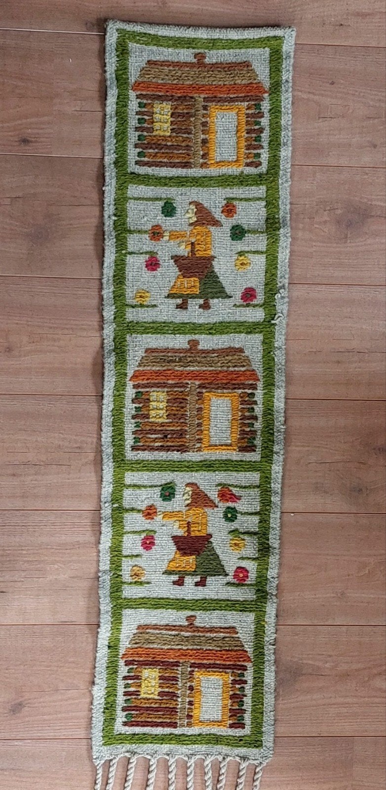 Pools wandkleed, handgemaakt, jaren'70, Ophalen of Verzenden