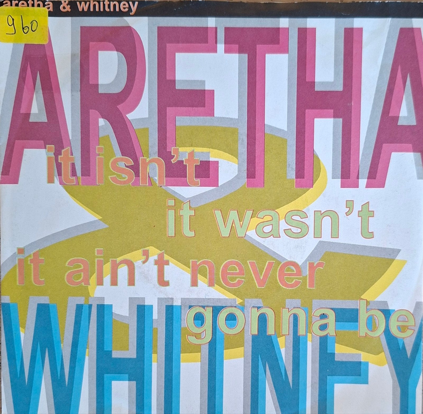 Aretha Franklin & Whitney Houston - It isn't, it wasn't '89, 7 inch, Zo goed als nieuw, Pop, Overige typen