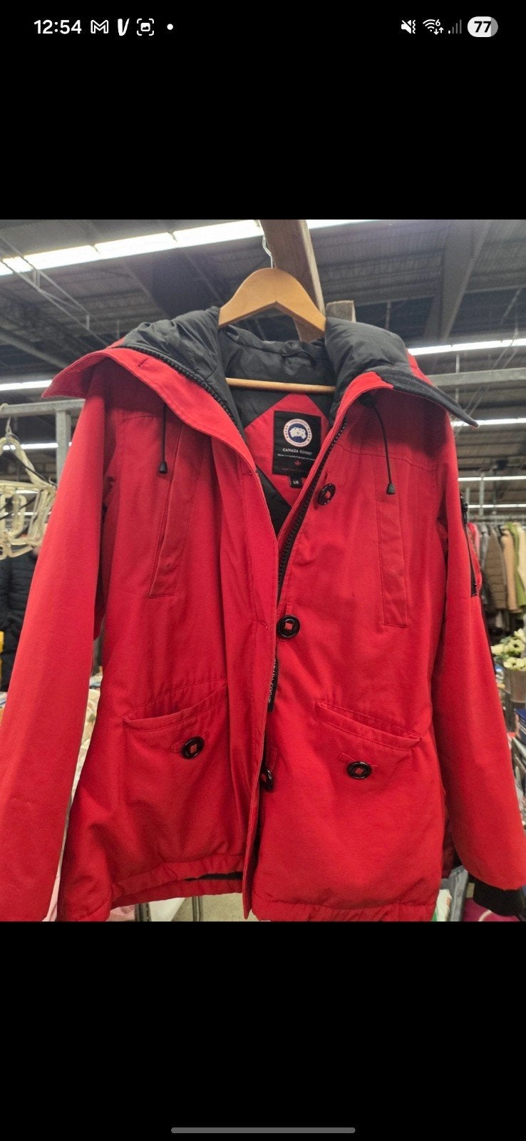 Canada Goose jas rood - Maat L, Ophalen of Verzenden, Gedragen, Rood