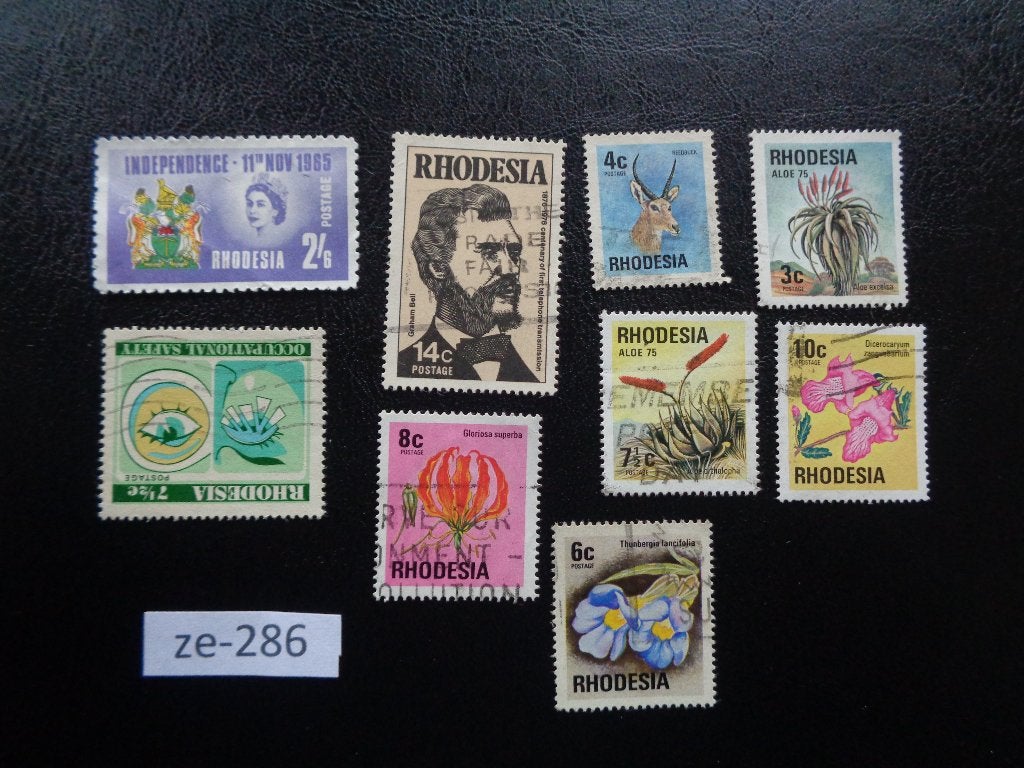 rhodesie - diverse (ze-286), Ophalen of Verzenden, Overige landen, Gestempeld