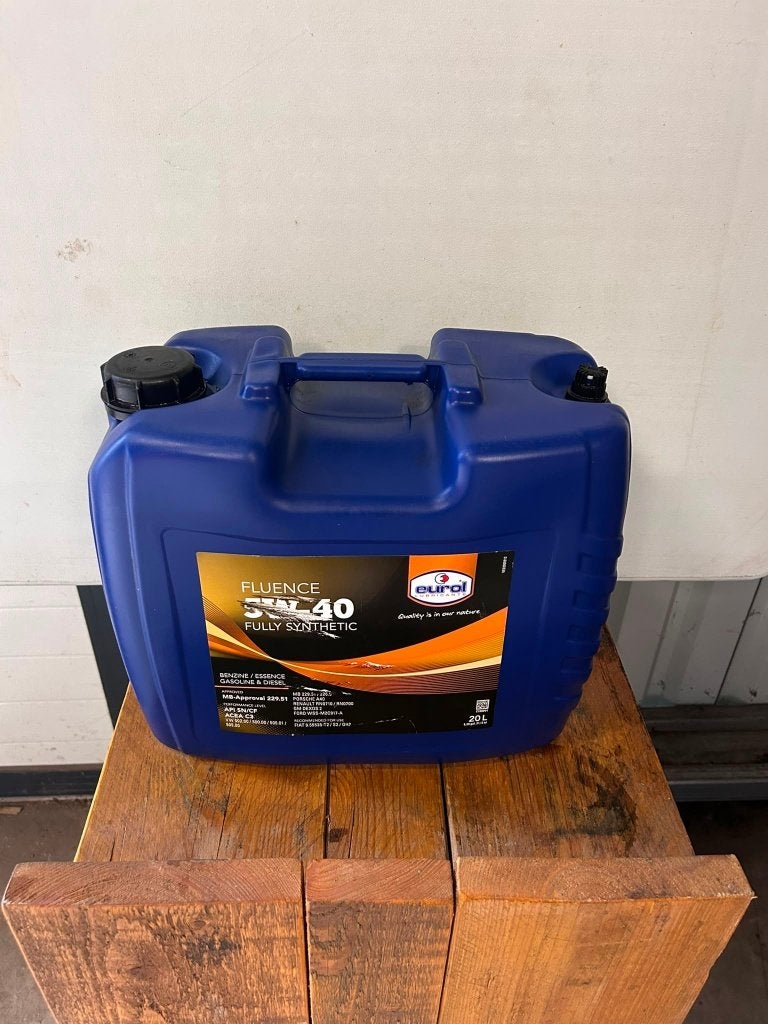 EUROL FLUENCE 5W40  20 LITER   Artnr: 100054, Ophalen of Verzenden