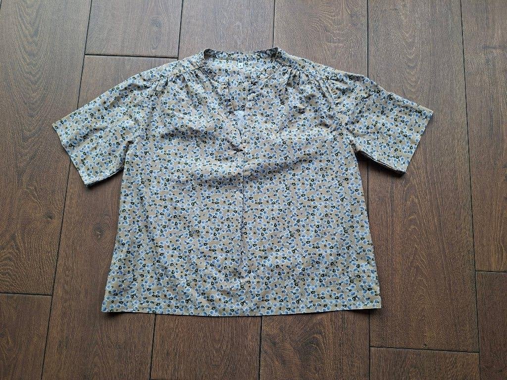 blouse. Maat L.Nieuw. Hema. Katoen. Dikke stof. Lengte 65 cm, Wit, Maat 42/44 (L), Nieuw, Ophalen of Verzenden