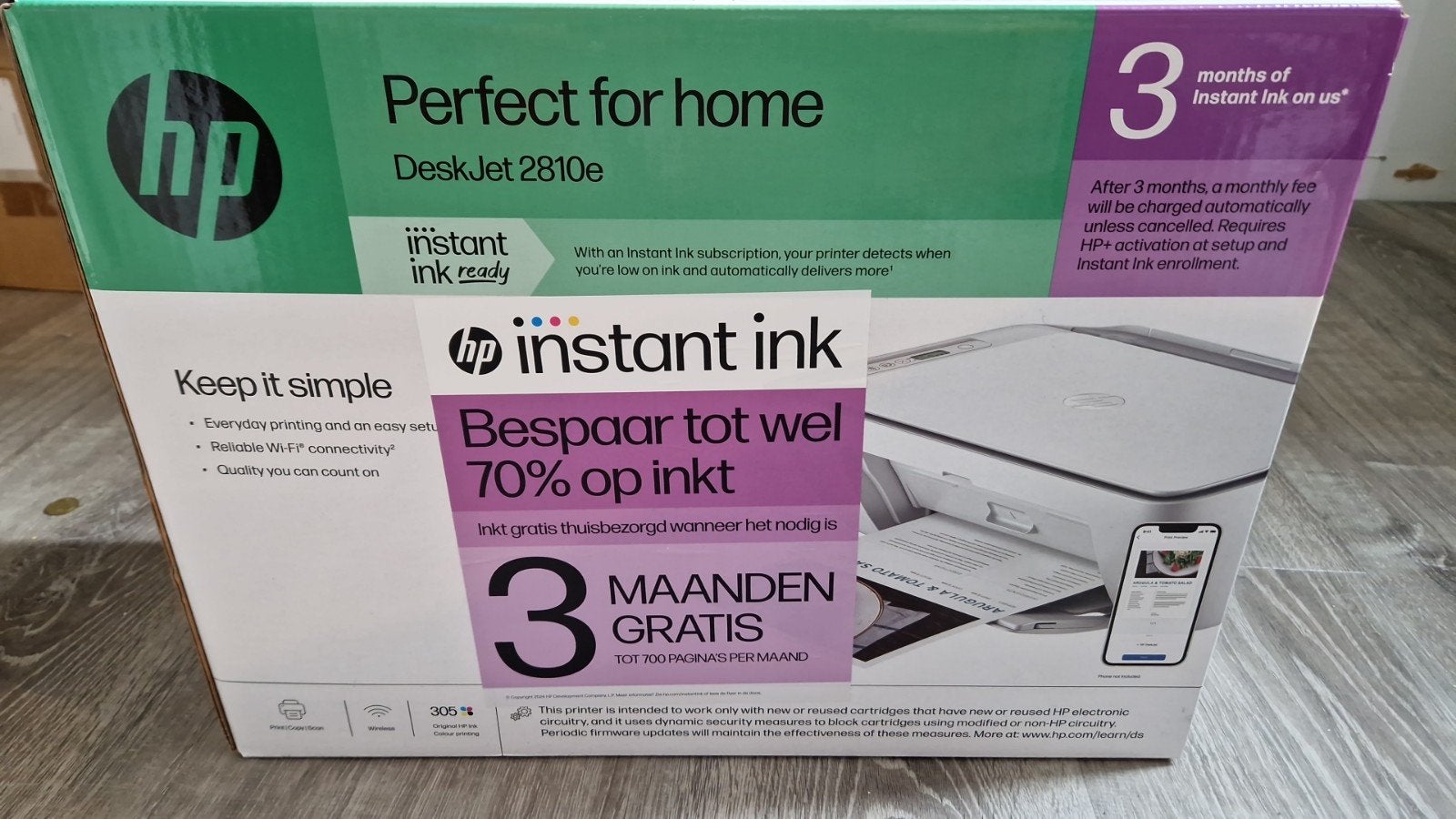 HP DeskJet 2810e All-in-One Printer, Computers en Software, Gebruikt, Inkjetprinter, All-in-one, Draadloos
