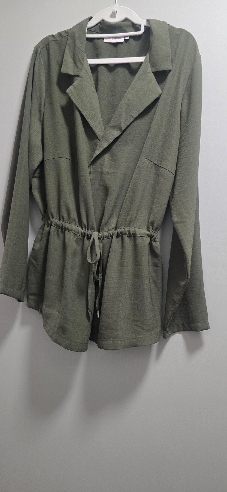 ONLY Carmakoma Groene Blouse met Trekkoord, Maat 46/48 (XL) of groter, Ophalen of Verzenden, Zo goed als nieuw, Groen