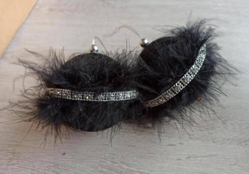 2 zwarte sier ballen, Ophalen of Verzenden, Zo goed als nieuw