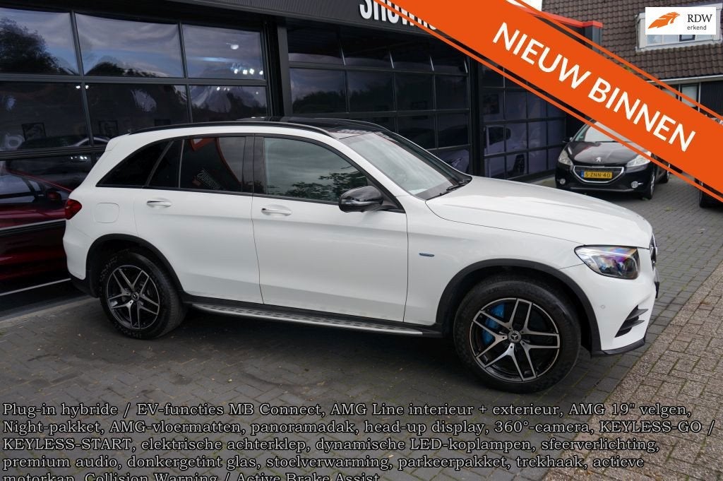 Mercedes-Benz GLC-klasse 350e 4MATIC Prestige, Leder, 360 Ca, Auto's, Automaat, Dealer onderhouden, Gebruikt, 4 cilinders