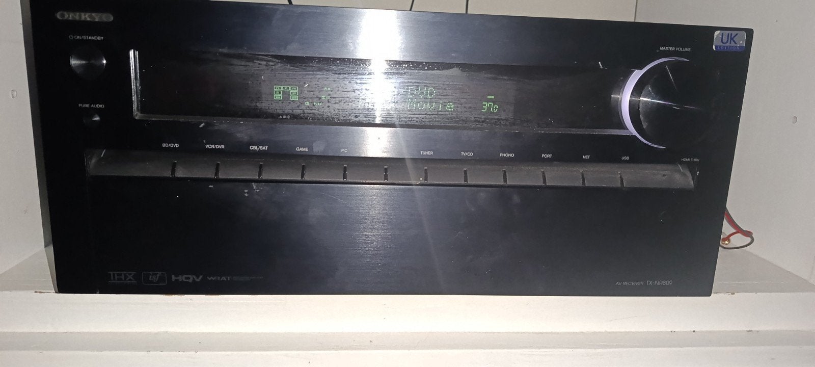 Onkyo TX-NR809 7.2-kanaals, Ophalen, Zo goed als nieuw, 120 watt of meer, Onkyo