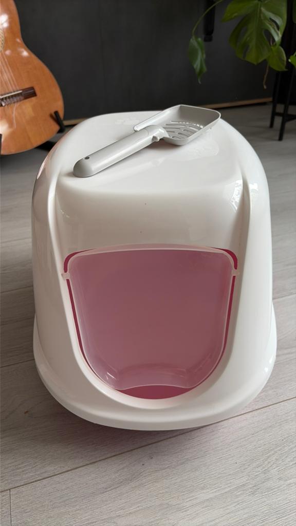 Kattenbak met schepje, Ophalen of Verzenden, Gebruikt, Gesloten