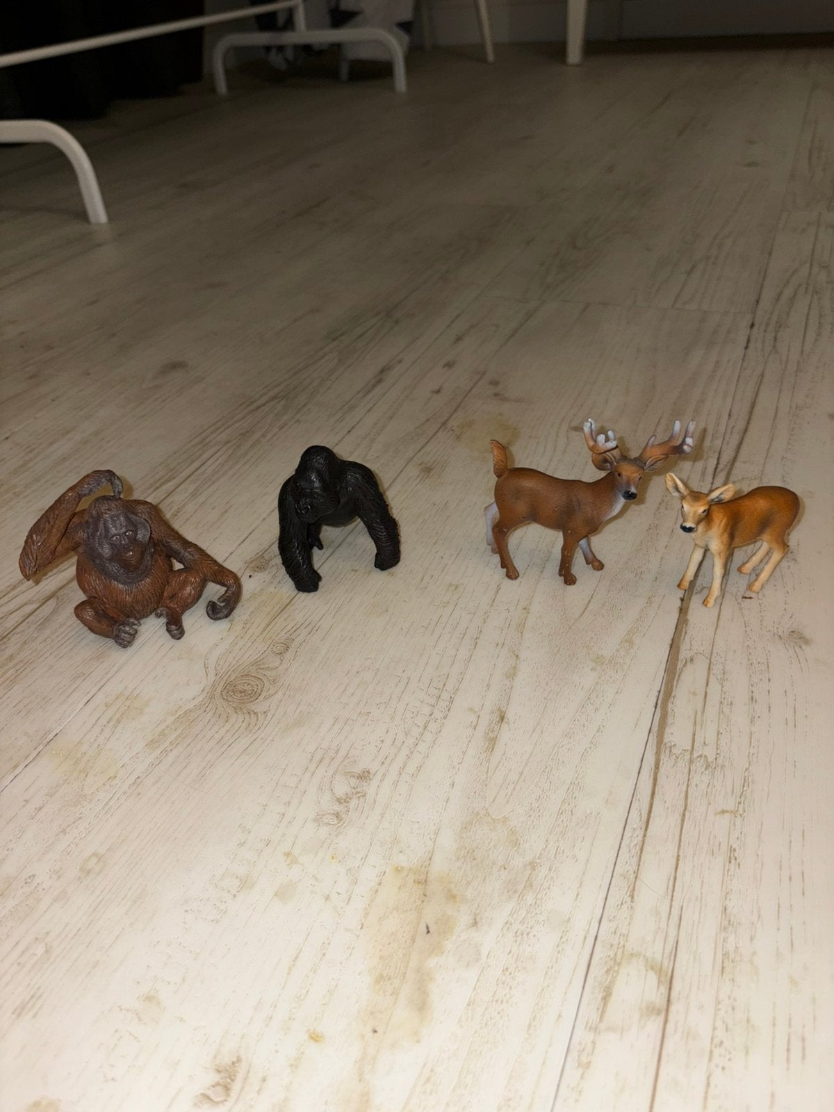 Schleich Apen en Herten, Ophalen of Verzenden, Gebruikt
