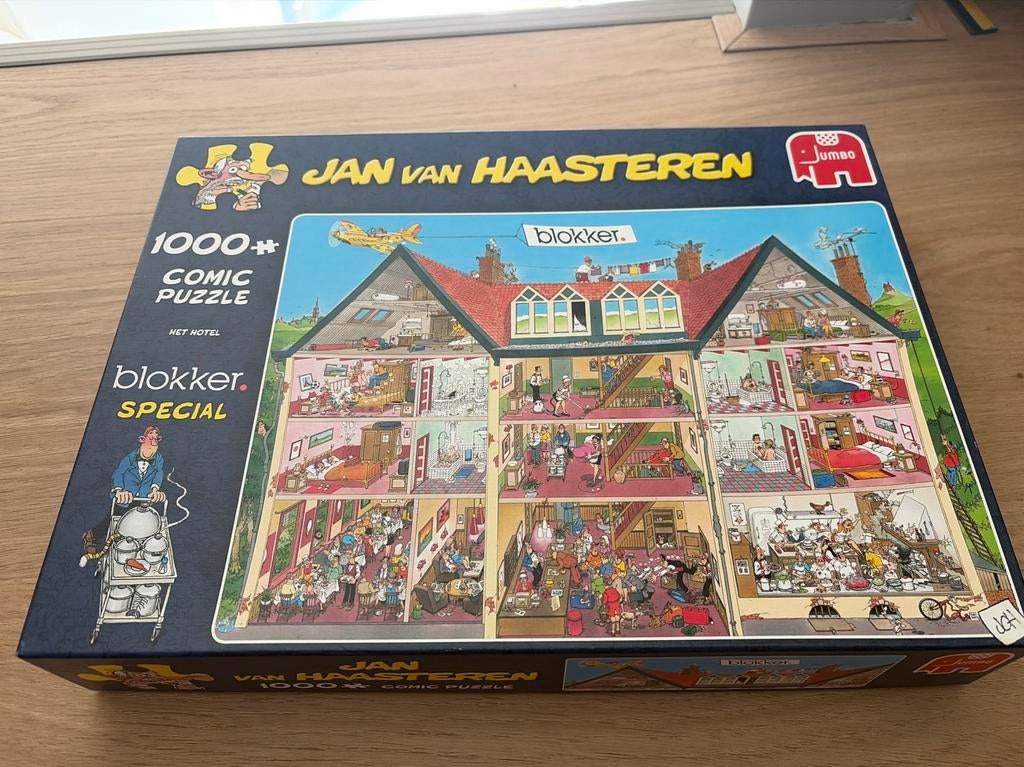 Jan van Haasteren Blokker Special Het Hotel 1000 stukjes, Ophalen, 500 t/m 1500 stukjes, Gebruikt, Legpuzzel